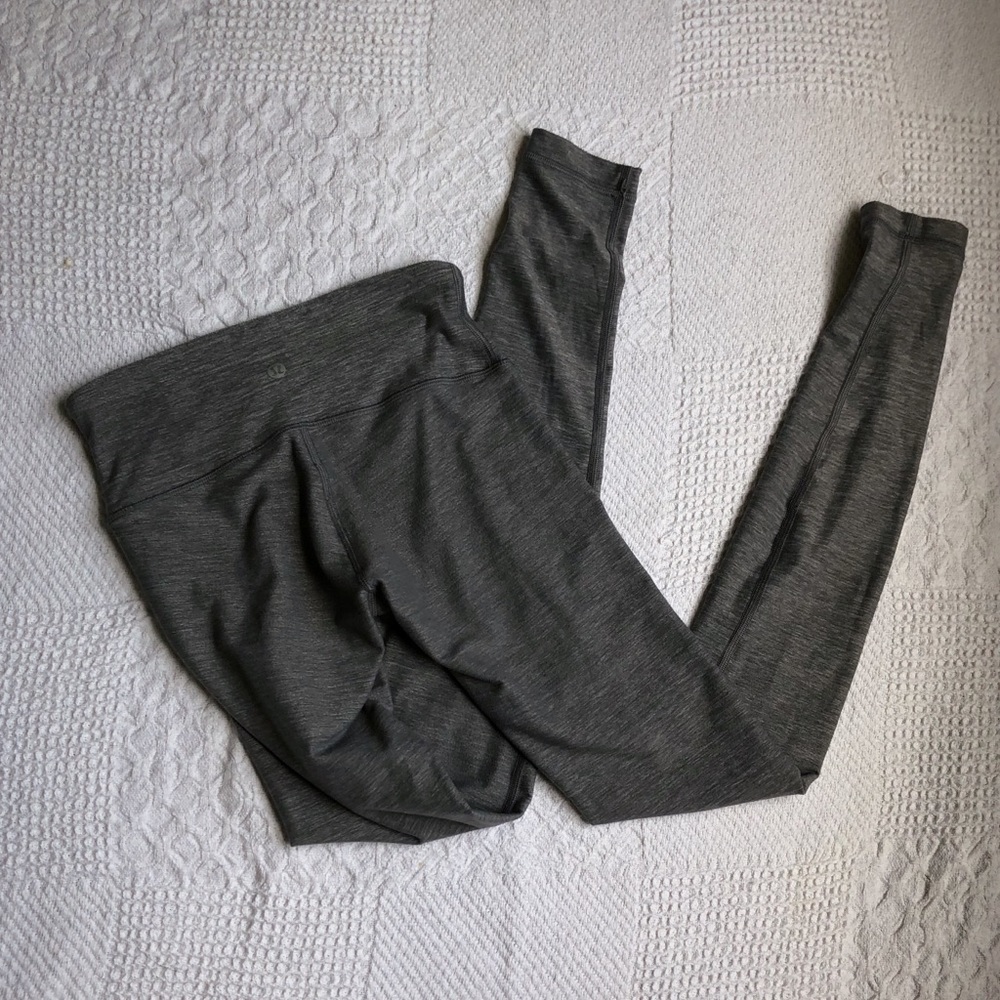 Heatherd gray lululemon leggings size 2